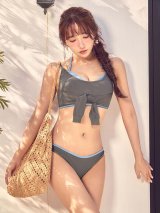 【ビキニ】【水着】バイカラーレイヤードビキニ 2点セット[FB01]【予約 / 6月中旬発送予定】