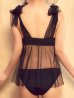 ブラック　モデル：三上悠亜　身長：159cm　着用サイズ：Sサイズ