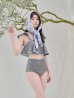 画像10: 【ビキニ】【水着】フリル×バイカラー・ハイウエストビキニ 2点セット 2点セット[FB01]【予約 /6月上旬発送予定】 (10)