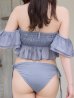 画像18: 【ビキニ】【水着】ホイップフリル・ビジューリボンオフショルスウィムウェア2点セット 2点セット[FB01]【予約 /6月下旬発送予定】 (18)