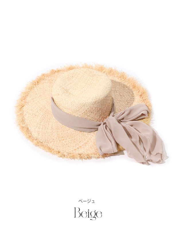 画像7: 【即日発送】【水着小物：帽子】カラーリボンストローハット[YMT]
