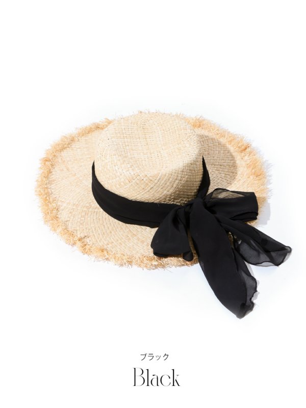 画像9: 【即日発送】【水着小物：帽子】カラーリボンストローハット[YMT]