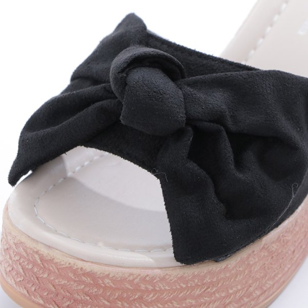 画像6: 【即日発送】【水着小物：ビーチサンダル】ピンクリボンウェッジサンダル[YMT]