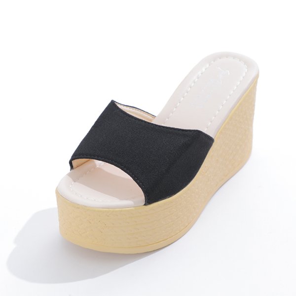 画像15: 【即日発送】【水着小物：ビーチサンダル】シンプルウェッジサンダル[YMT]