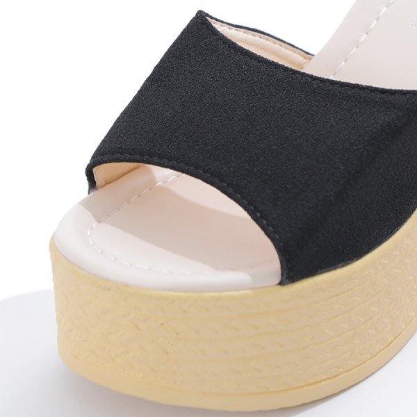 画像16: 【即日発送】【水着小物：ビーチサンダル】シンプルウェッジサンダル[YMT]