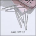 【アクセサリー：ヘアアクセ】ビジューシルバーヘアピン【1カラー】[OF03]