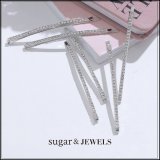 【アクセサリー：ヘアアクセ】ビジューシルバーヘアピン【1カラー】[OF03]
