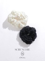 【ヘアアクセサリー】フリルシュシュ【2カラー】