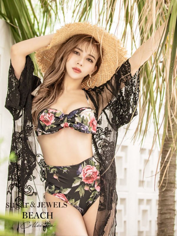 画像6: 【即日発送】【水着小物：カーディガン】ロングスリーブレースカーディガン[YMT]