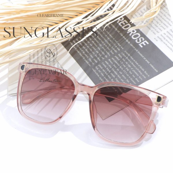 画像1: 【即日発送】【ビキニ】【水着小物：サングラス】ベージュフレームサングラス[HC03]