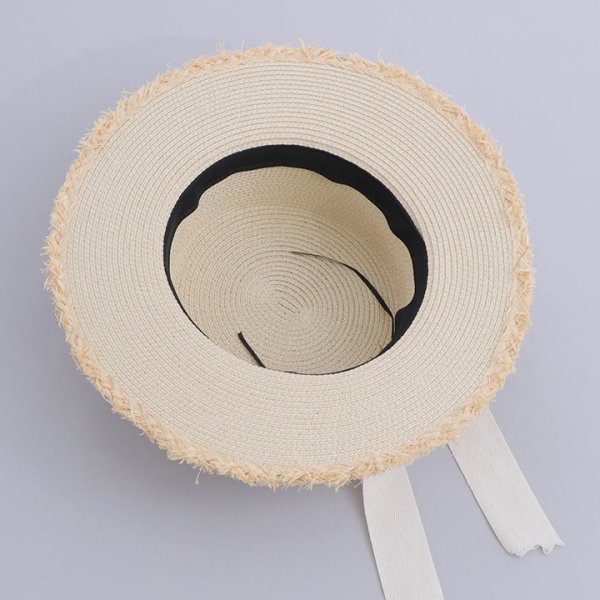 画像4: 【即日発送】【浴衣小物：麦わら帽子】リボン付きストローハット【YMT】