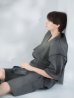画像3: 【即日発送】【メンズ甚平】ダークグレー甚平【甚平・下駄セット】[YMT]