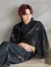 画像10: 【即日発送！】【メンズ浴衣】ブラック×シンプル金魚浴衣【浴衣３点セット 浴衣/帯/下駄】 OBI-MS-003-wk-5-Y [YMT]
