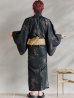 画像13: 【即日発送！】【メンズ浴衣】ブラック×シンプル金魚浴衣【浴衣３点セット 浴衣/帯/下駄】 OBI-MS-003-wk-5-Y [YMT]