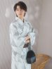 画像9: 【即日発送！】【メンズ浴衣】カーキグリーン幾何学的模様浴衣【浴衣３点セット 浴衣/帯/下駄】OBI-MS-002-wk-4-WR