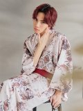 【即日発送！】【メンズ浴衣】パイソン柄浴衣【浴衣・帯・下駄セット】 OBI-MS-003-wk-3-R [YMT]