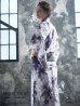 画像2: 【浴衣セット】タイダイ柄メンズ浴衣【浴衣３点セット 浴衣/帯/下駄】（OBI-MS-001-ok-10-B）[YMT] (2)
