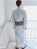 画像5: 【即日発送】【メンズ浴衣】清涼感あふれるしじら織ストライプ紳士浴衣【浴衣３点セット 浴衣/帯/下駄】（OBI-MS-001-ok-3-GY）[YMT]