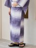 画像17: 【即日発送】【メンズ浴衣】濃淡紫地にボーダーデザインの紳士浴衣【浴衣３点セット 浴衣/帯/下駄】 OBI-MS-001-ok-6-W [YMT]