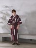 画像5: 【即日発送】【メンズ浴衣】焔格子のメンズ紳士浴衣 【浴衣３点セット 浴衣/帯/下駄】[FB03] (5)