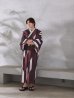 画像22: 【即日発送】【メンズ浴衣】焔格子のメンズ紳士浴衣 【浴衣３点セット 浴衣/帯/下駄】[FB03] (22)