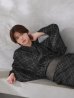 画像16: 【即日発送】【メンズ浴衣】ブラック×グリーン幾何学的模様紳士浴衣 【浴衣３点セット 浴衣/帯/下駄】[FB03] (16)