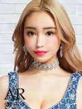 【アクセサリー：ネックレス】【Angel R/エンジェルアール】オーバーラップストーンチョーカーネックレス[OF02-X]