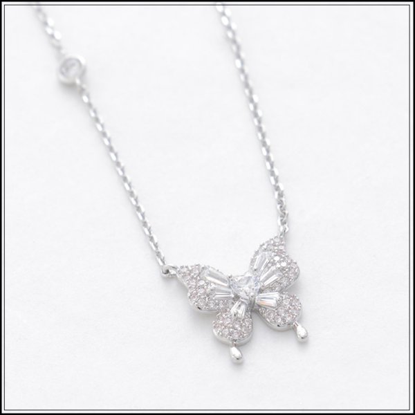 画像3: 【JEWELS/アクセサリー：ネックレス】バタフライビジューネックレス【1カラー】[OF02]