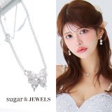 【JEWELS/アクセサリー：ネックレス】バタフライビジューネックレス【1カラー】[OF02] 