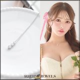 【アクセサリー：ネックレス】ストーンドロップネックレス【1カラー】[OF02] 