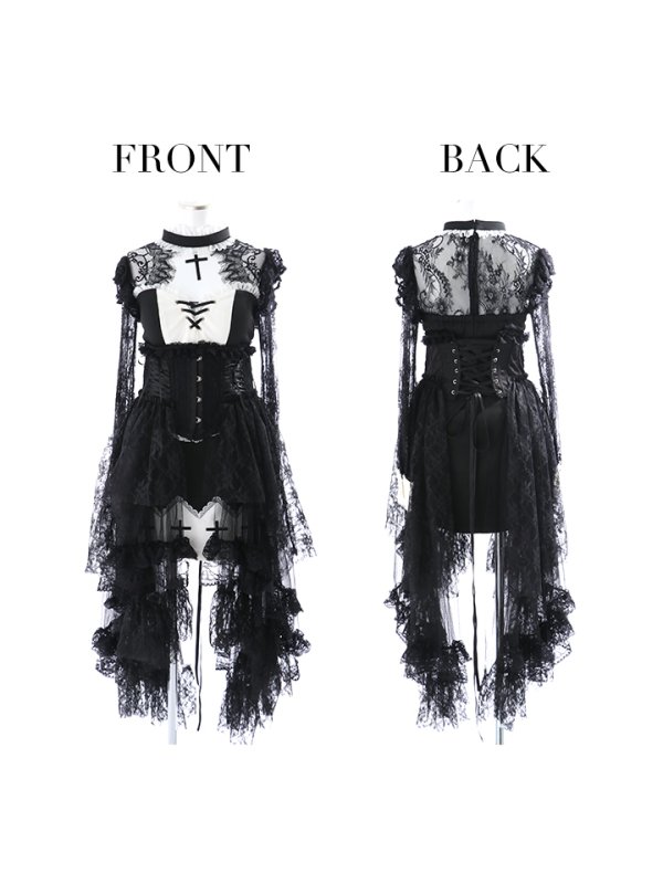 画像12: 【即日発送】桜咲乃愛ちゃんコラボ ゴシックシスターコスプレセット【sugar nineハロウィンコスプレ5点セット】【4サイズ/1カラー】【YMT】