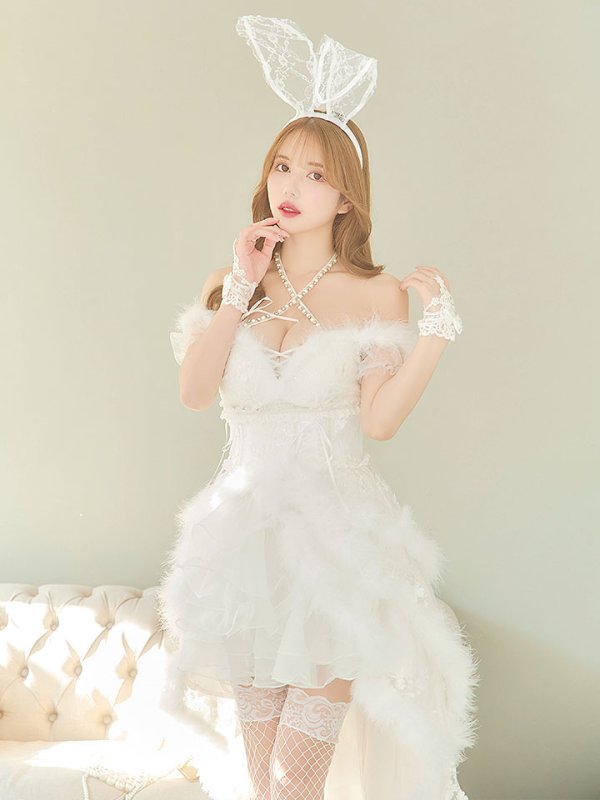 画像8: 【即日発送】桜咲乃愛ちゃんコラボ2WAY天使＆バニーコスプレ【コスプレ豪華10点セット】【S-Lサイズ】[HC02-H]