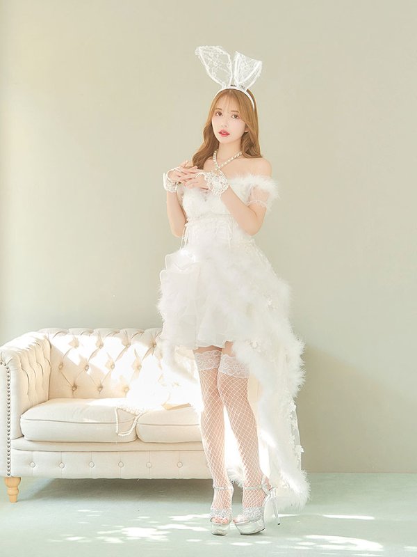 画像11: 【即日発送】桜咲乃愛ちゃんコラボ2WAY天使＆バニーコスプレ【コスプレ豪華10点セット】【S-Lサイズ】[HC02-H]