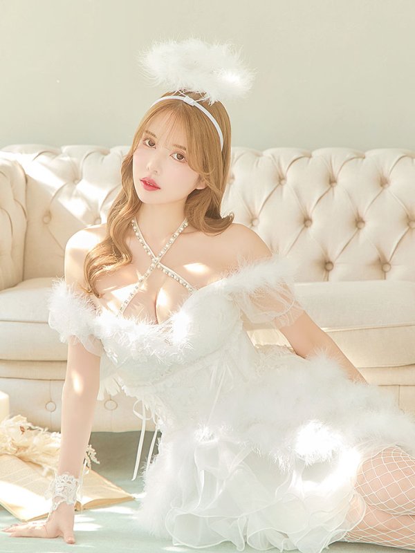 画像10: 【ノベルティ対象】即日発送!桜咲乃愛ちゃんコラボ2WAY天使コスプレ【サンタ豪華10点セット】【S-Lサイズ】[YMT]