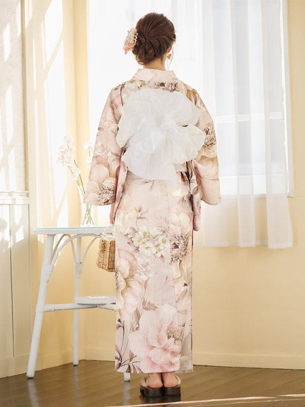 画像17: 【即日発送！】くすみピンクスウィート浴衣  【浴衣３点セット 浴衣/帯/下駄】[YMT]