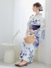 画像14: 【即日発送】【浴衣】白地に水彩牡丹のクラシック浴衣 グラデーション帯 【浴衣３点セット 浴衣/帯/下駄】OBI-g-500-kj-9-NV / HIMO-900-yn-4-GYxGY / YA-953-kn-BL  / HEKO-800-sb-5-W / GETA-02-ok-3-LBL [YMT]