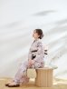 画像5: 【浴衣】ホワイトフラワーブラウン浴衣   OBI-hira-100-ok-2-BRxBE / HIMO-900-yn-7-MOC / YCA74kn-MauvePL / HEKO-800-sb-3-BR / GETA-02-ok-2-IV [YMT]