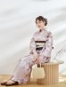 画像7: 【浴衣】ホワイトフラワーブラウン浴衣   OBI-hira-100-ok-2-BRxBE / HIMO-900-yn-7-MOC / YCA74kn-MauvePL / HEKO-800-sb-3-BR / GETA-02-ok-2-IV [YMT]