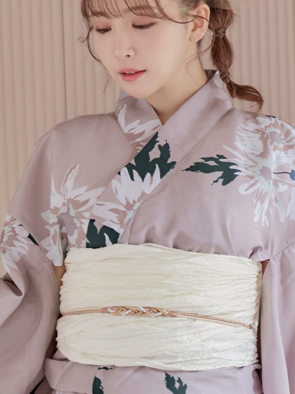 画像5: 【浴衣セール！】【即日発送】 くすみピンク地xニュアンスフラワー 牡丹柄 浴衣【浴衣３点セット 浴衣/帯/下駄】[YMT]