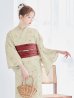 画像12: 【浴衣セール】ベージュ地×小花柄浴衣 OBI-siwa-200-kj-10-TRC / HIMO-900-yn-7-MOC / YA-1081-kj-IV /  HEKO-800-sb-3-BR / GETA-02-ok-2-IV [YMT]