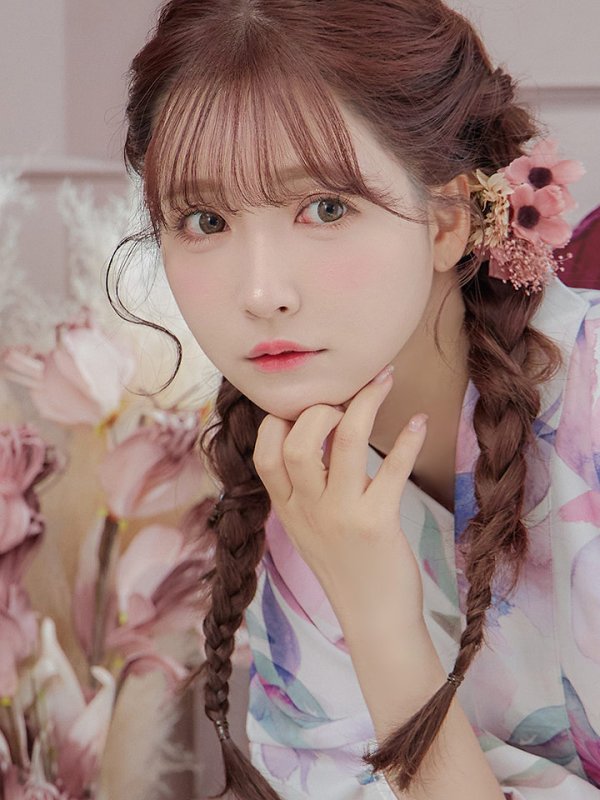 画像7: 【即日発送】大人スウィート/水彩フラワー 牡丹柄 浴衣【浴衣３点セット 浴衣/帯/下駄】[YMT]