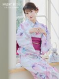 大人スウィート/水彩フラワー 牡丹柄 浴衣 OBI-siwa-200-kj-7-RoseWI / HIMO-900-yn-8-P /YA-68-kn-P / HEKO-800-sb-5-W / GETA-02-ok-5-P [YMT]