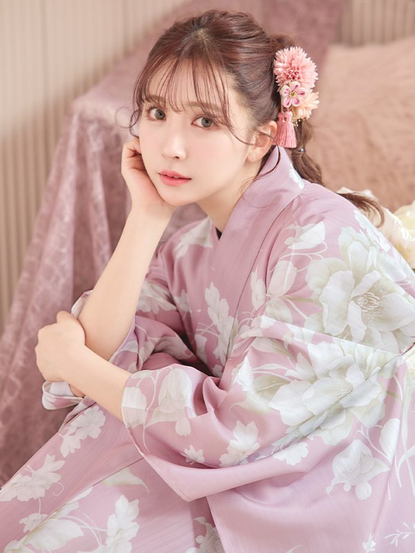 画像13: 【即日発送】【浴衣セール！】【浴衣】大胆な牡丹が咲き誇るピンク地浴衣  【浴衣３点セット 浴衣/帯/下駄】[YMT]