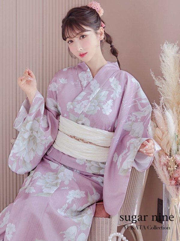 画像7: 【即日発送】【浴衣セール！】【浴衣】大胆な牡丹が咲き誇るピンク地浴衣  【浴衣３点セット 浴衣/帯/下駄】[YMT]