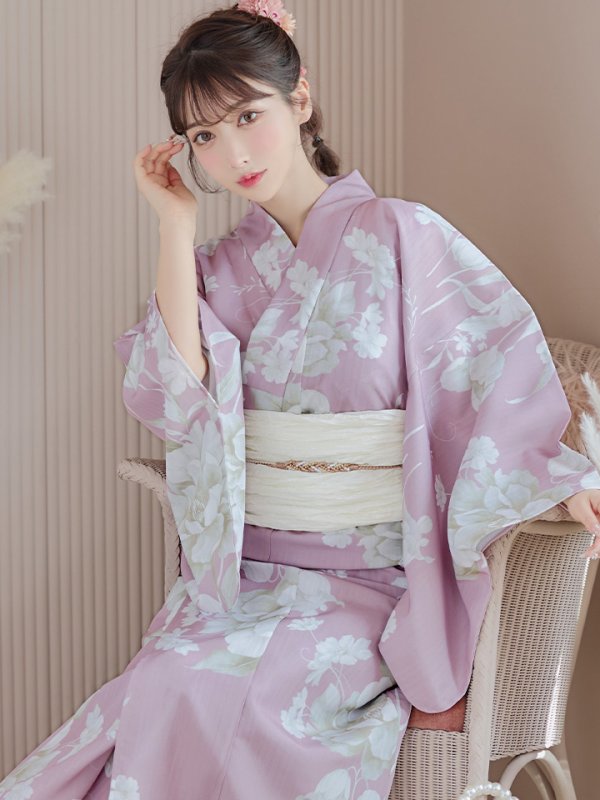 画像6: 【即日発送】【浴衣セール！】【浴衣】大胆な牡丹が咲き誇るピンク地浴衣  【浴衣３点セット 浴衣/帯/下駄】[YMT]