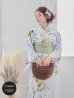 画像2: 【即日発送】イエローフラワーと木蓮浴衣  【浴衣３点セット 浴衣/帯/下駄】[YMT] (2)