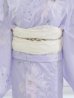 画像5: 【浴衣セール！】【浴衣】ライラックの可憐な花浴衣  【浴衣３点セット 浴衣/帯/下駄】OBI-siwa-200-kj-13-OW/ HIMO-900-yn-4-GYxGY/ YA-1079-kj-6-W/ HEKO-800-sb-5-W/ GETA-02-ok-3-LBL[YMT]