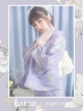 【浴衣セール！】【浴衣】 ライラックの可憐な花浴衣  OBI-siwa-200-kj-13-OW / HIMO-900-yn-4-GYxGY / HEKO-800-sb-5-W / GETA-02-ok-3-LBL [YMT]