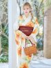 画像10: 【即日発送】【浴衣】アイボリー×ひまわりストライプ柄浴衣 向日葵  【浴衣３点セット 浴衣/帯/下駄】OBI-siwa-200-kj-10-TRC / HIMO-900-yn-7-MOC /YA-68-kn-W / HEKO-800-sb-5-W  / GETA-02-ok-2-IV [YMT]