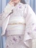 画像6: 【即日発送】可憐なパープルxホワイト牡丹浴衣 siwa-702ok / Yhimo-P / Yheko-P / CG-15-IV[OF01]